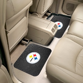 NFL - Pittsburgh Steelers Backseat Utility Mats 2 Pack 14"x17", 12302