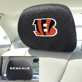 Cincinnati Bengals Embroidered Head Rest Cover Set - 2 Pieces, 12494