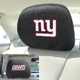 NFL - New York Giants Head Rest Cover 10"x13" - 2 Pcs Per Set, 12508