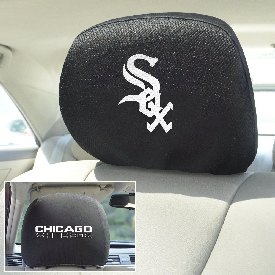 Chicago White Sox Embroidered Head Rest Cover Set - 2 Pieces, 12533