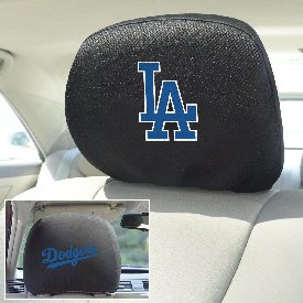 Los Angeles Dodgers Embroidered Head Rest Cover Set - 2 Pieces, 12541