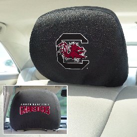 South Carolina Gamecocks Embroidered Head Rest Cover Set - 2 Pieces, 12593