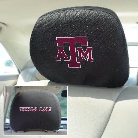 Texas A&M Aggies Embroidered Head Rest Cover Set - 2 Pieces, 12595