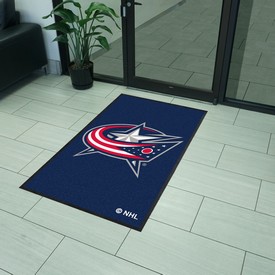 Columbus Blue Jackets High-Traffic Mat with Durable Rubber Backing, AGS-12846 Columbus Blue Jackets High-Traffic Mat with Durable Rubber Backing, AGS-12846