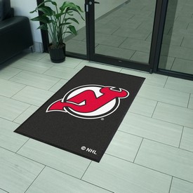 New Jersey Devils High-Traffic Mat with Durable Rubber Backing, AGS-12864 New Jersey Devils High-Traffic Mat with Durable Rubber Backing, AGS-12864