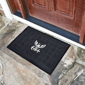 U.S. Navy Heavy Duty Vinyl Medallion Door Mat - 19.5in. x 31in., 13407