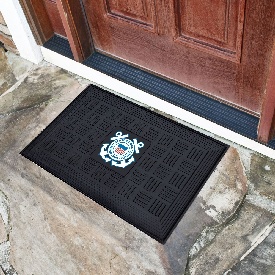 U.S. Coast Guard Heavy Duty Vinyl Medallion Door Mat - 19.5in. x 31in., 13410
