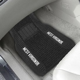 West Virginia Mountaineers 2 Piece Deluxe Car Mat Set, 13807