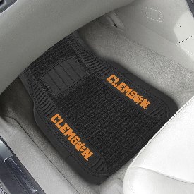 Clemson Tigers 2 Piece Deluxe Car Mat Set, 13828