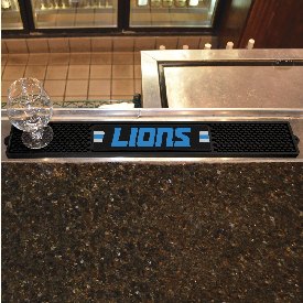 Detroit Lions Bar Drink Mat - 3.25in. x 24in. - Wordmark, 13985