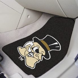 Wake Forest 2-pc Carpet Car Mat Set 17"x27", 14128