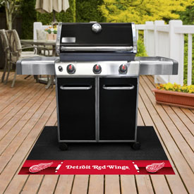 Detroit Red Wings Vinyl Grill Mat - 26in. x 42in., 14234