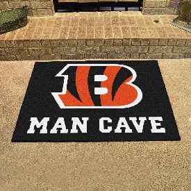 Cincinnati Bengals Man Cave All-Star Rug - 34 in. x 42.5 in., 14284