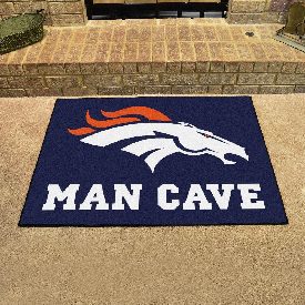 Denver Broncos Man Cave All-Star Rug - 34 in. x 42.5 in., 14296