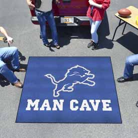 Detroit Lions Man Cave Tailgater Rug - 5ft. x 6ft. - Lion Primary Logo, 14303