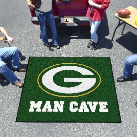 Green Bay Packers Man Cave Tailgater Rug - 5ft. x 6ft. - Oval G Primary Logo, 14307