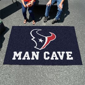 Houston Texans Man Cave Ulti-Mat Rug - 5ft. x 8ft. - Bull Head Primary Logo, 14310
