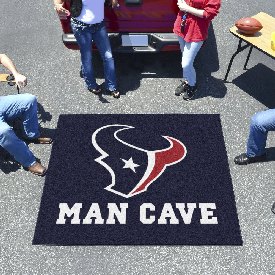 Houston Texans Man Cave Tailgater Rug - 5ft. x 6ft. - Bull Head Primary Logo, 14311