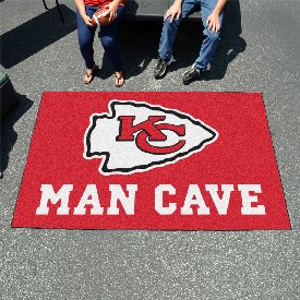 Kansas City Chiefs Man Cave Ulti-Mat Rug - 5ft. x 8ft. - KC Arrow Primary Logo, 14322