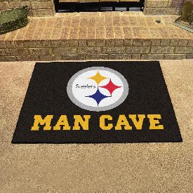 NFL - Pittsburgh Steelers Man Cave All-Star Mat 33.75"x42.5", 14356