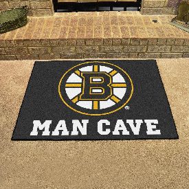 Boston Bruins Man Cave All-Star Rug - 34 in. x 42.5 in., 14393