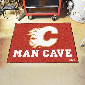 Calgary Flames Man Cave All-Star Rug - 34 in. x 42.5 in., 14401