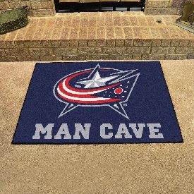 Columbus Blue Jackets Man Cave All-Star Rug - 34 in. x 42.5 in., 14417