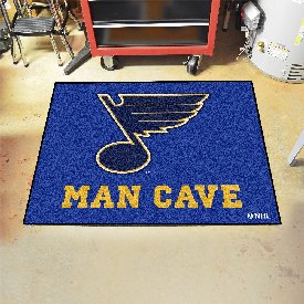 St. Louis Blues Man Cave All-Star Rug - 34 in. x 42.5 in., 14485