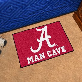 Alabama Crimson Tide Man Cave Starter Mat Accent Rug - 19in. x 30in., 14524