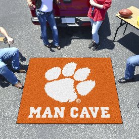 Clemson Tigers Man Cave Tailgater Rug - 5ft. x 6ft., 14538
