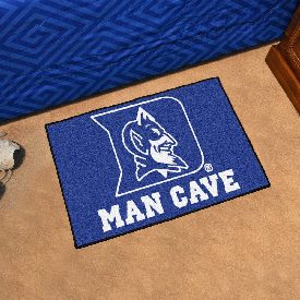 Duke Blue Devils Man Cave Starter Mat Accent Rug - 19in. x 30in., Devil Logo, 14540