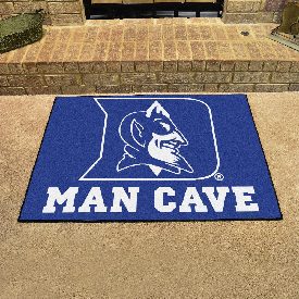 Duke Blue Devils Man Cave All-Star Rug - 34 in. x 42.5 in., Devil Logo, 14541