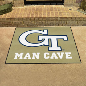 Georgia Tech Yellow Jackets Man Cave All-Star Rug - 34 in. x 42.5 in., GT, 14549
