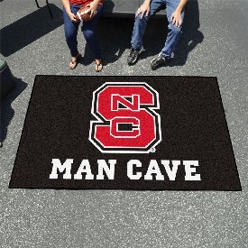 NC State Wolfpack Man Cave Ulti-Mat Rug - 5ft. x 8ft., NSC Logo, 14579
