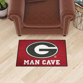 Georgia Bulldogs Man Cave Starter Mat Accent Rug - 19in. x 30in. - G Primary Logo, 14636