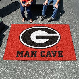 Georgia Bulldogs Man Cave Ulti-Mat Rug - 5ft. x 8ft. - G Primary Logo, 14639