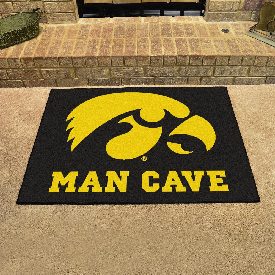 Iowa Hawkeyes Man Cave All-Star Rug - 34 in. x 42.5 in., 14645