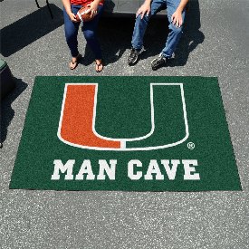 Miami Hurricanes Man Cave Ulti-Mat Rug - 5ft. x 8ft., 14667