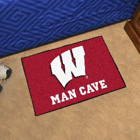 Wisconsin Badgers Man Cave Starter Mat Accent Rug - 19in. x 30in., 14708