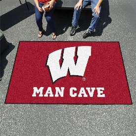 Wisconsin Badgers Man Cave Ulti-Mat Rug - 5ft. x 8ft., 14711