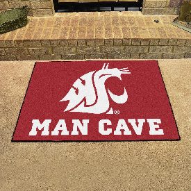 Washington State Cougars Man Cave All-Star Rug - 34 in. x 42.5 in., 14717