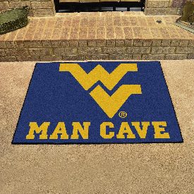 West Virginia Mountaineers Man Cave All-Star Rug - 34 in. x 42.5 in., 14721