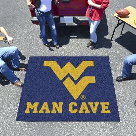 West Virginia Mountaineers Man Cave Tailgater Rug - 5ft. x 6ft., 14722