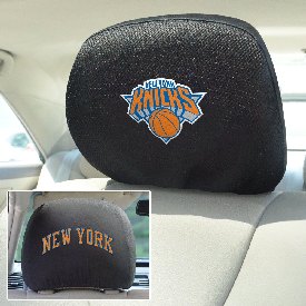 New York Knicks Embroidered Head Rest Cover Set - 2 Pieces, 14775