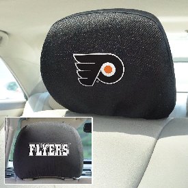Philadelphia Flyers Embroidered Head Rest Cover Set - 2 Pieces, 14782