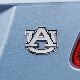 Auburn Tigers 3D Chrome Metal Emblem, 14788