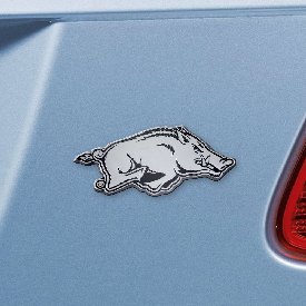 Arkansas Razorbacks 3D Chrome Metal Emblem, 14809