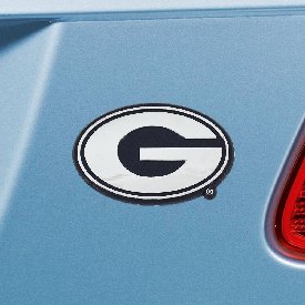 Georgia Bulldogs 3D Chrome Metal Emblem, 14815