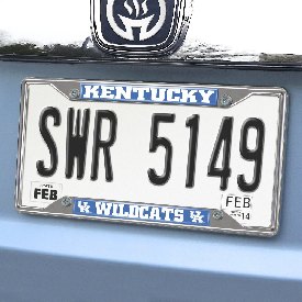 Kentucky Wildcats Chrome Metal License Plate Frame, 6.25in x 12.25in, 14817