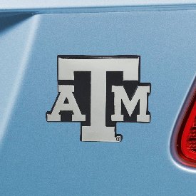 Texas A&M Aggies 3D Chrome Metal Emblem, 14896